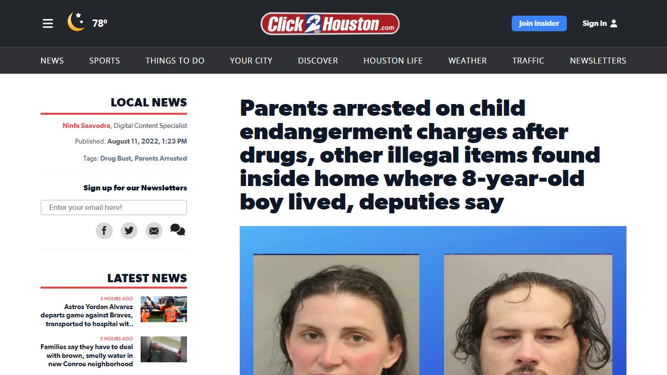 Parents arrested on child endangerment charges after drugs, other ...